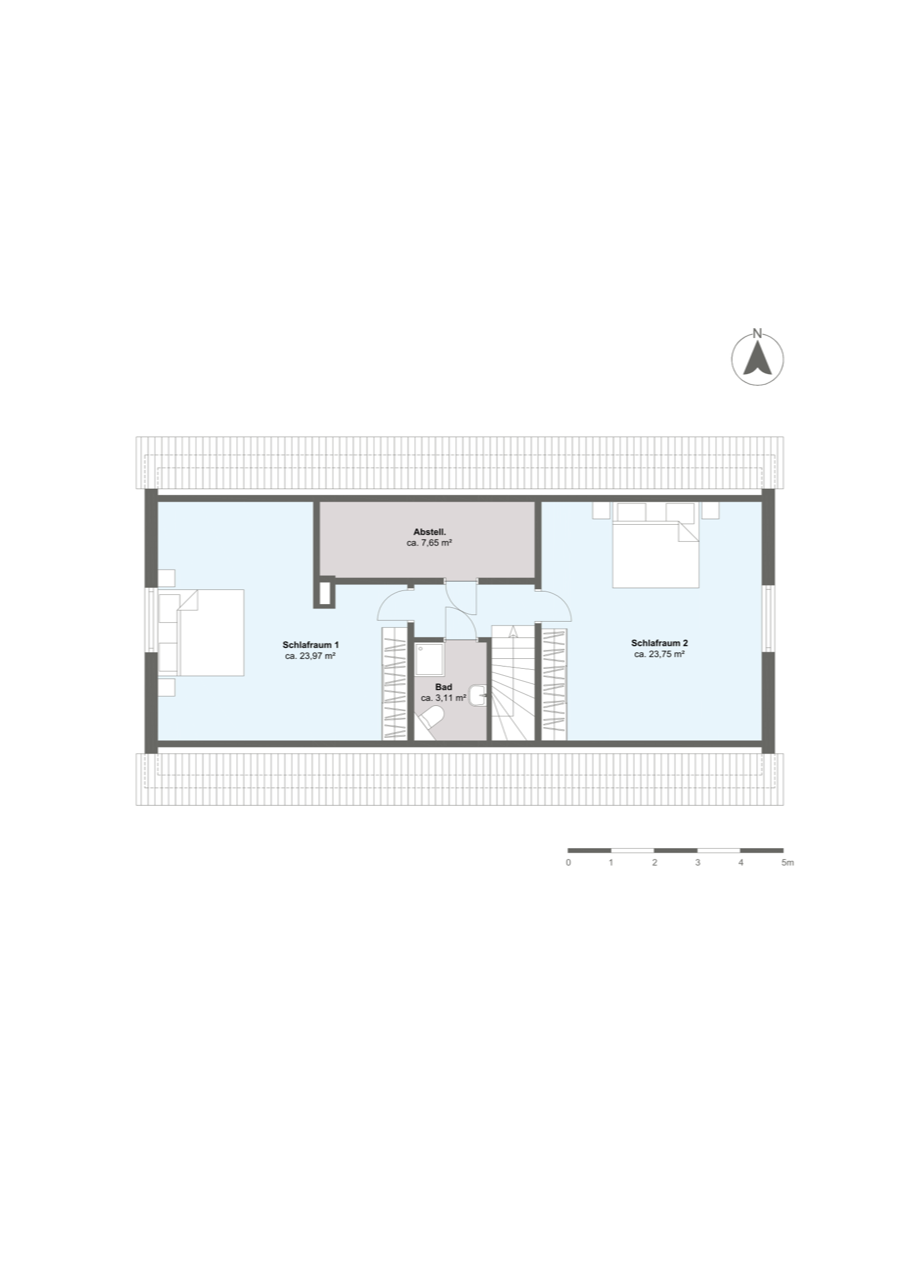 Landhaus Burgwedel-Oldhorst — Grundriss Dachgeschoss